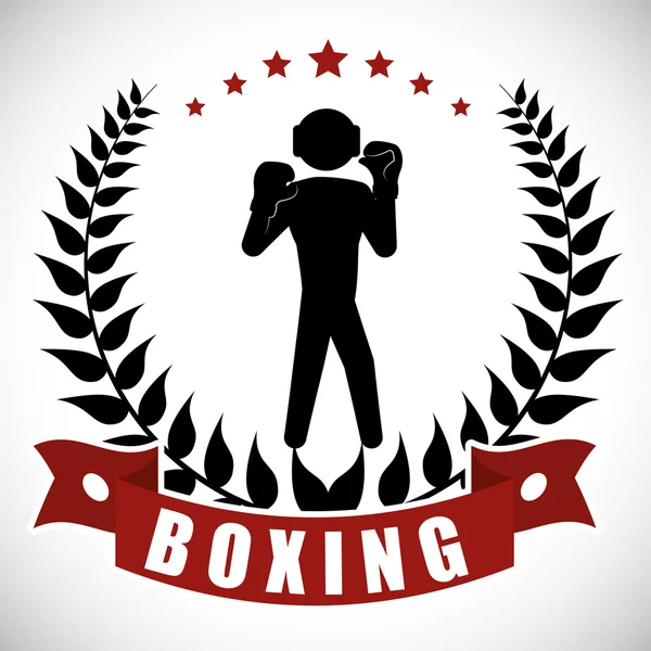 Diseño de boxeo — Archivo Imágenes Vectoriales