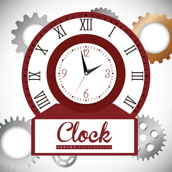 Clock design — Stock Vector