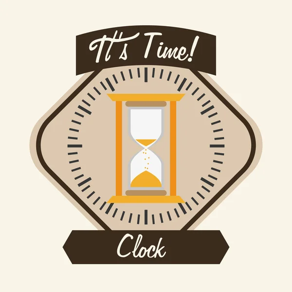 Clock design — Stock Vector