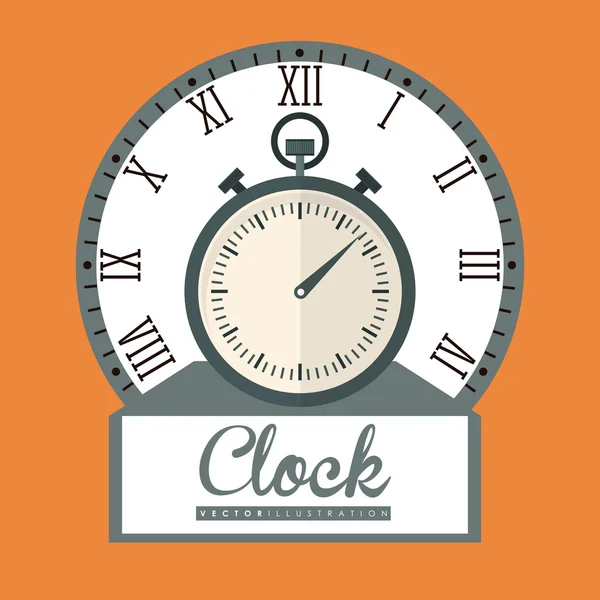 Clock design — Stock Vector