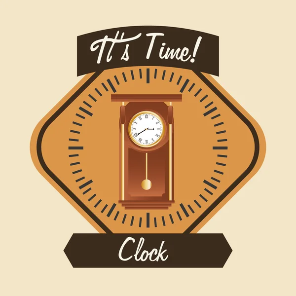 Clock design — Stock Vector