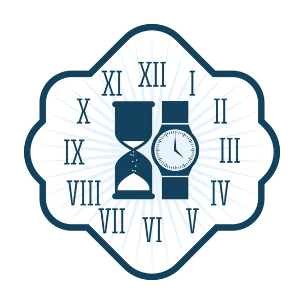 Reloj de diseño — Vector de stock