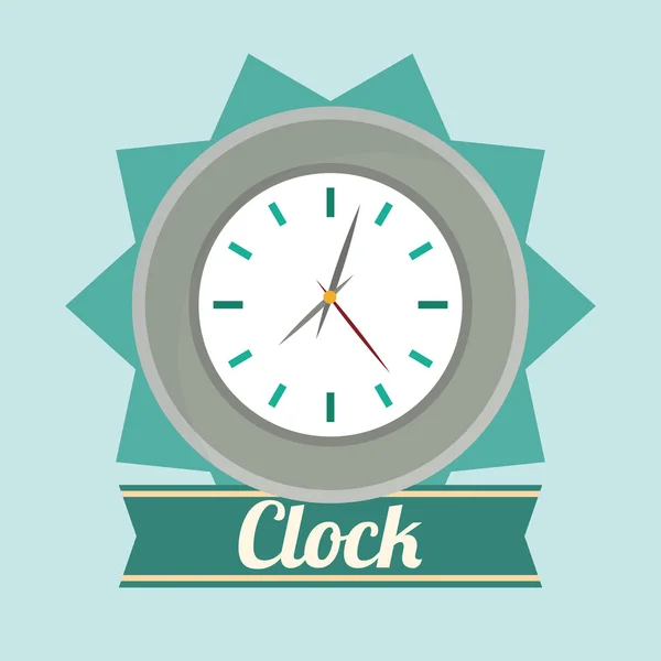 Reloj de diseño — Vector de stock