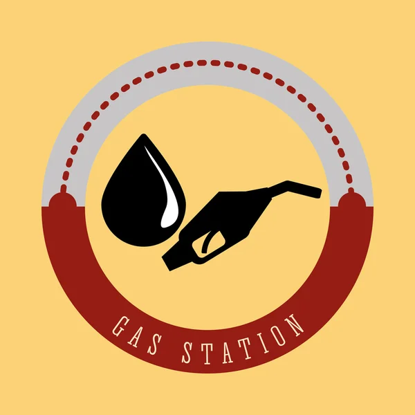 Ontwerp van het tankstation — Stockvector