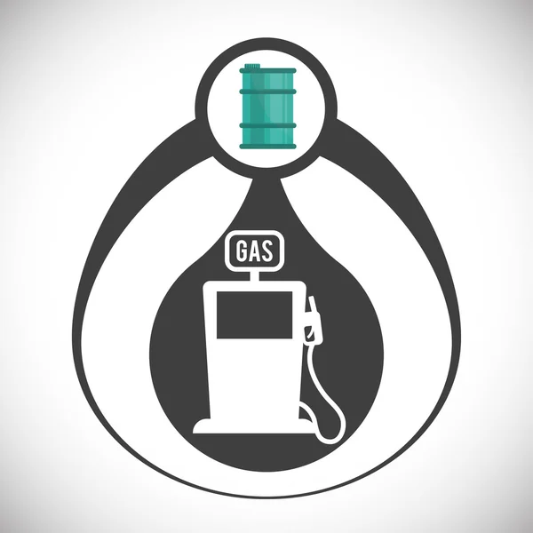 Diseño de gasolinera — Vector de stock