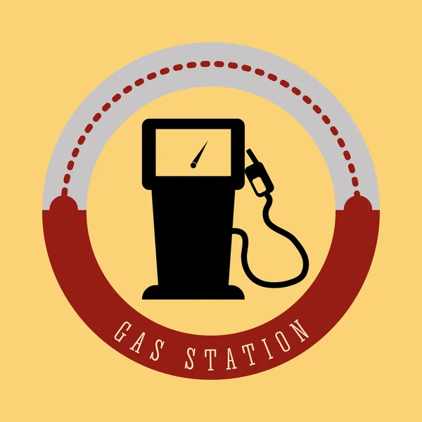 Gas Station design — Stock Vector