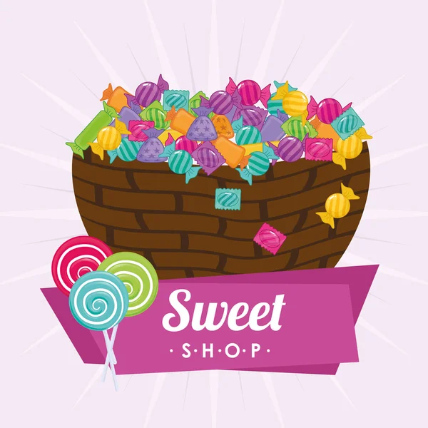 Design de doces — Vetor de Stock