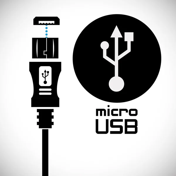 Diseño digital USB — Archivo Imágenes Vectoriales