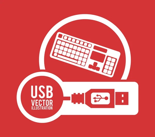 USB digitales Design — Stockvektor