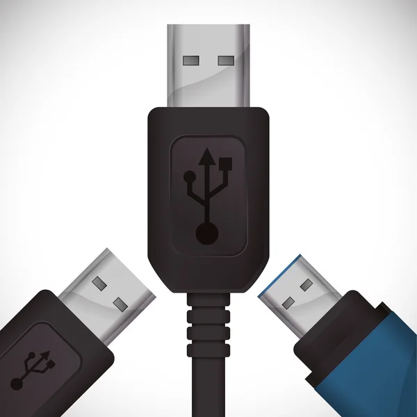 USB digitales Design — Stockvektor