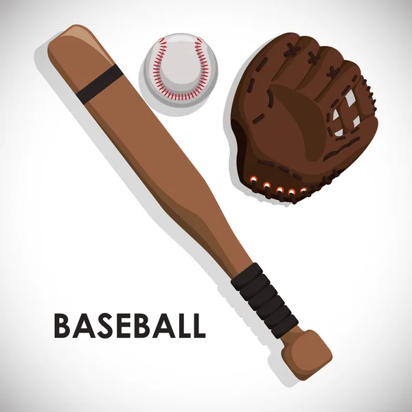 Diseño de béisbol — Vector de stock