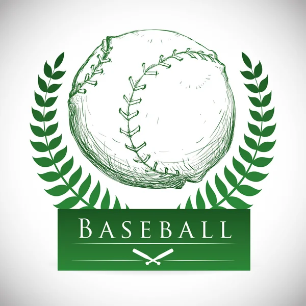 Beyzbol tasarım — Stok Vektör