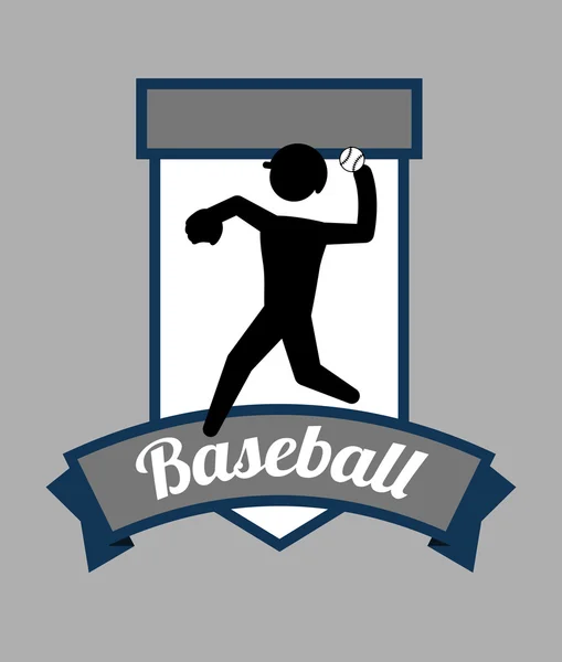 Design baseball — Vettoriale Stock