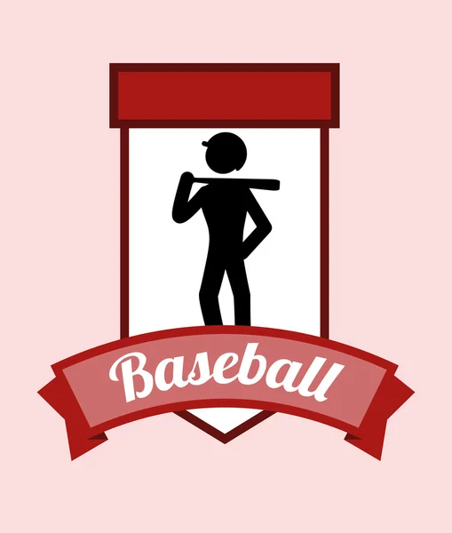 Diseño de béisbol — Vector de stock