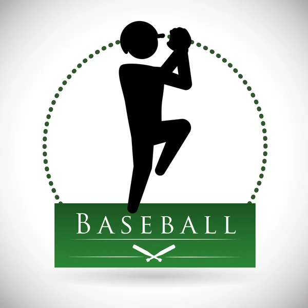 Baseball-Design — Stockvektor