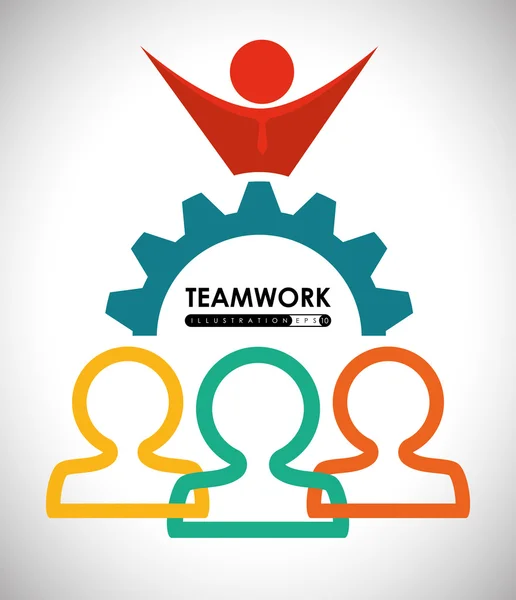 Teamwerk ontwerp — Stockvector