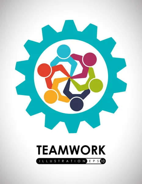 Teamwerk ontwerp — Stockvector