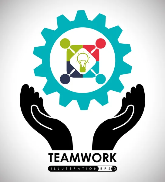 Teamwerk ontwerp — Stockvector