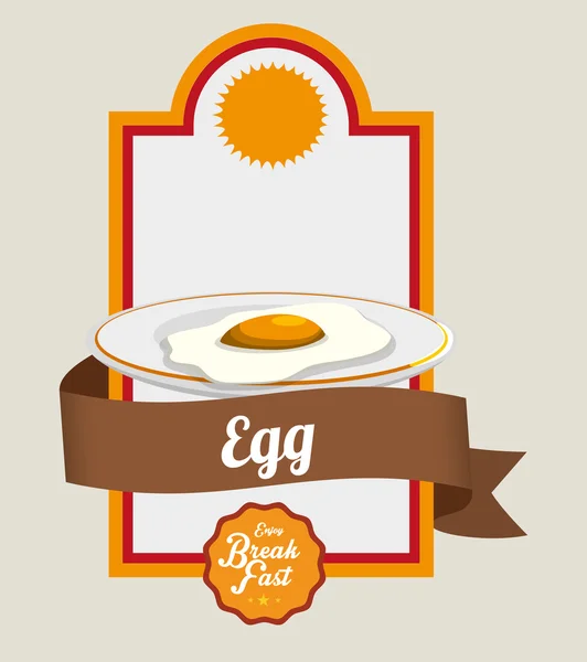 Diseño del desayuno — Vector de stock