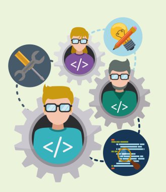 Web geliştirici tasarım.