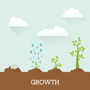 Finansal büyüme tasarım.