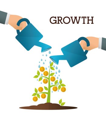 Finansal büyüme tasarım.