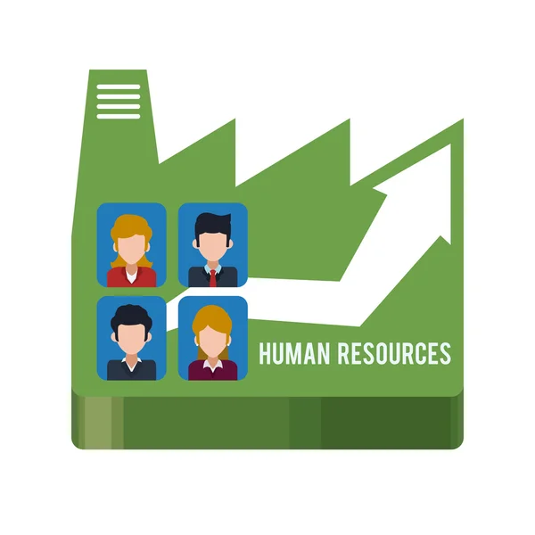 Diseño de recursos humanos . — Vector de stock
