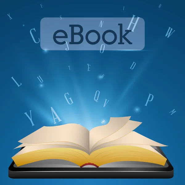 Diseño del libro electrónico . — Vector de stock