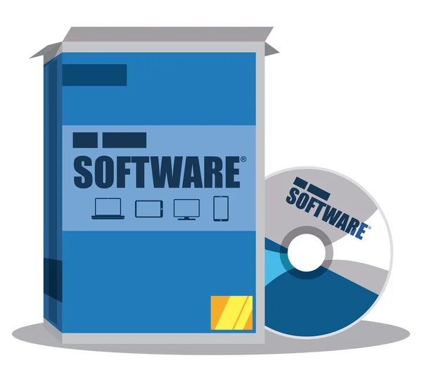 Progettazione software . — Vettoriale Stock