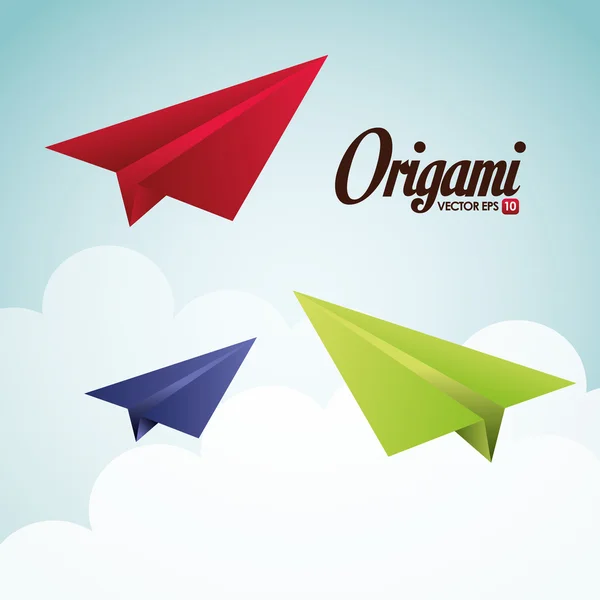 Diseño de origami . — Vector de stock