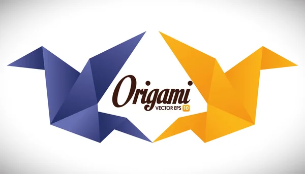 Diseño de origami . — Vector de stock