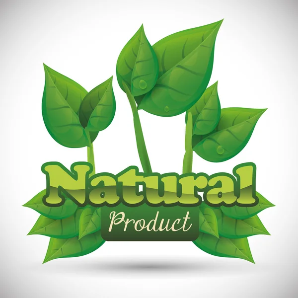 Natural product design — Stock Vector