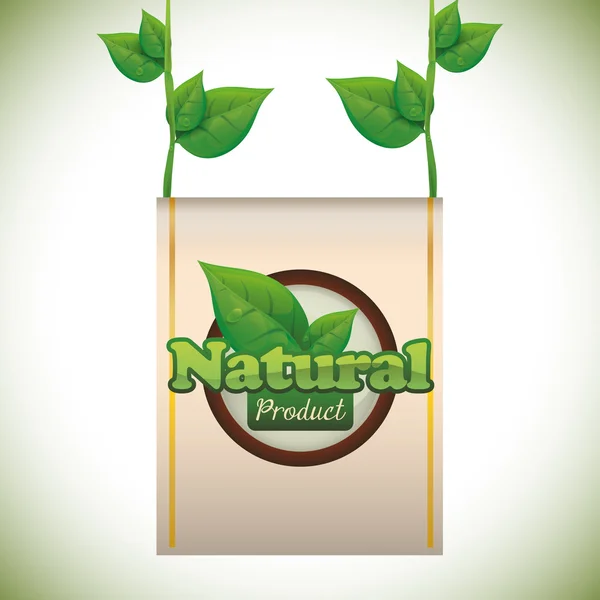 Diseño natural del producto — Vector de stock