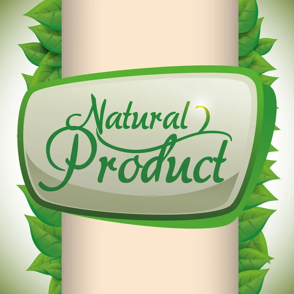 Diseño natural del producto — Vector de stock