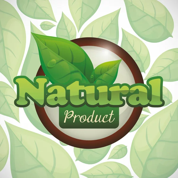 Conception de produits naturels — Image vectorielle