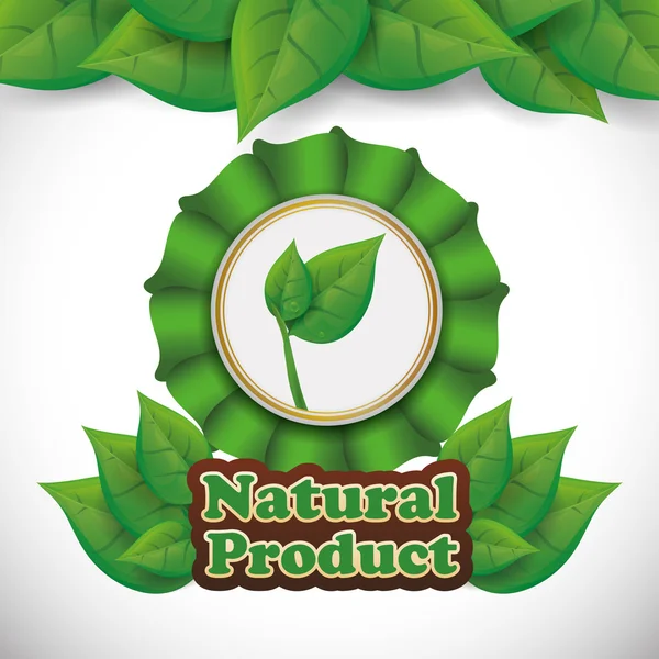 Conception de produits naturels — Image vectorielle