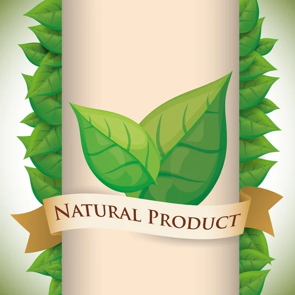 Diseño natural del producto — Vector de stock