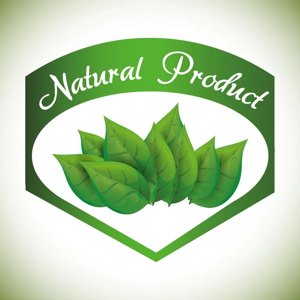 Diseño natural del producto — Vector de stock