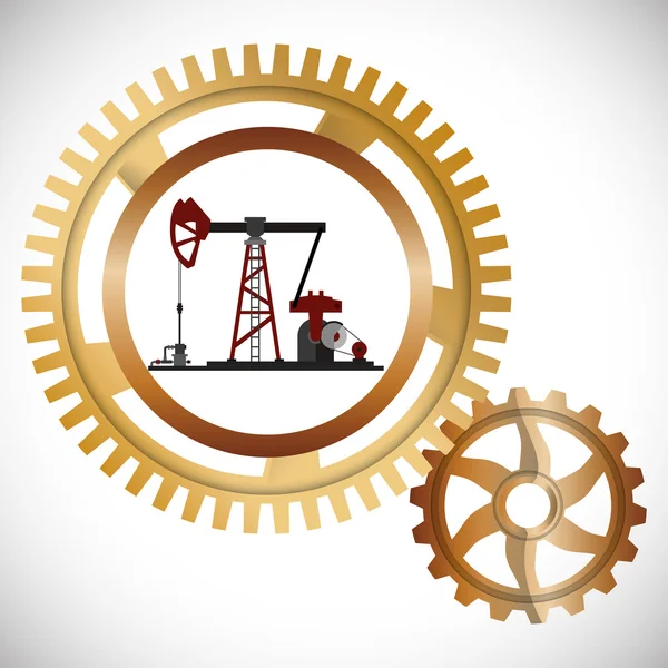 Konstrukcja pompy oleju — Wektor stockowy