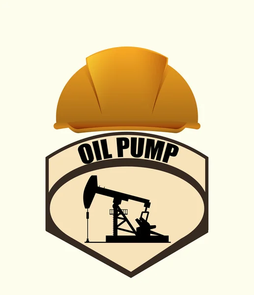 Oil Pump design — Stock Vector