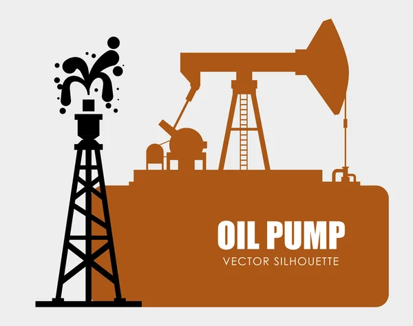 Oil Pump design — Stock Vector