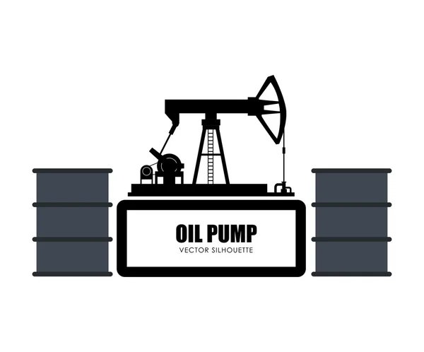 Olie pomp ontwerp — Stockvector