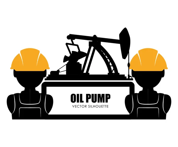 Olie pomp ontwerp — Stockvector