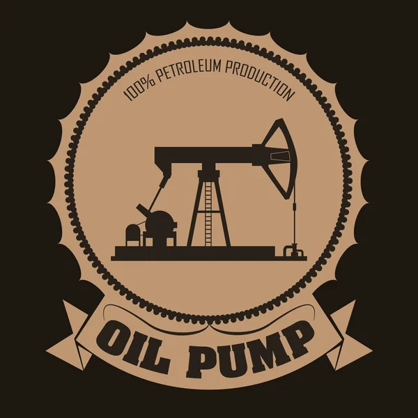 Conception de pompe à huile — Image vectorielle