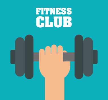 Fitness yaşam tarzı tasarım.