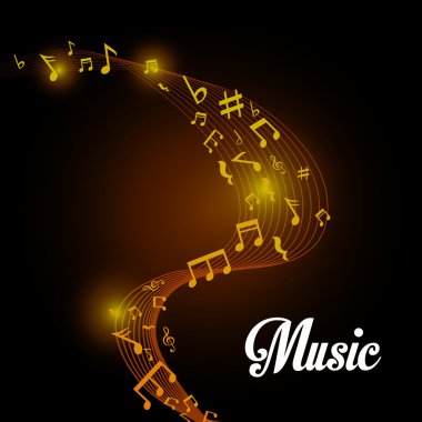Müzik dijital tasarım.