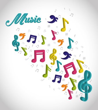 Müzik dijital tasarım.