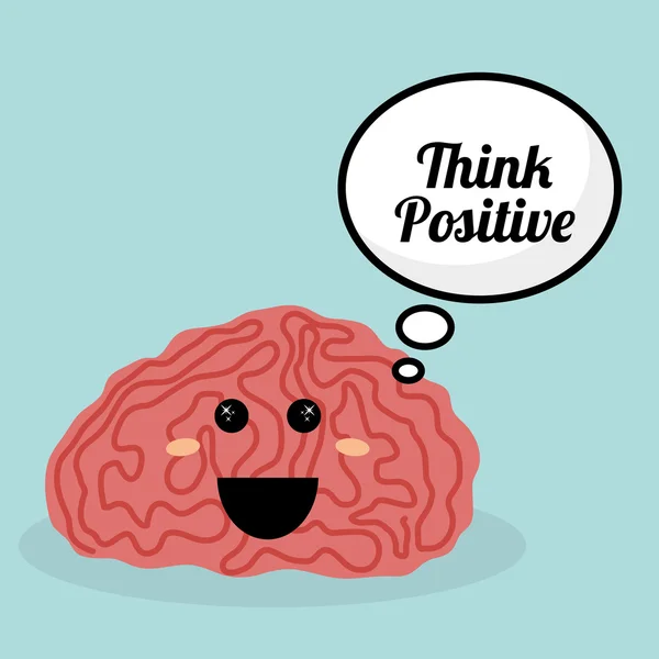 Positives Design denken. — Stockvektor