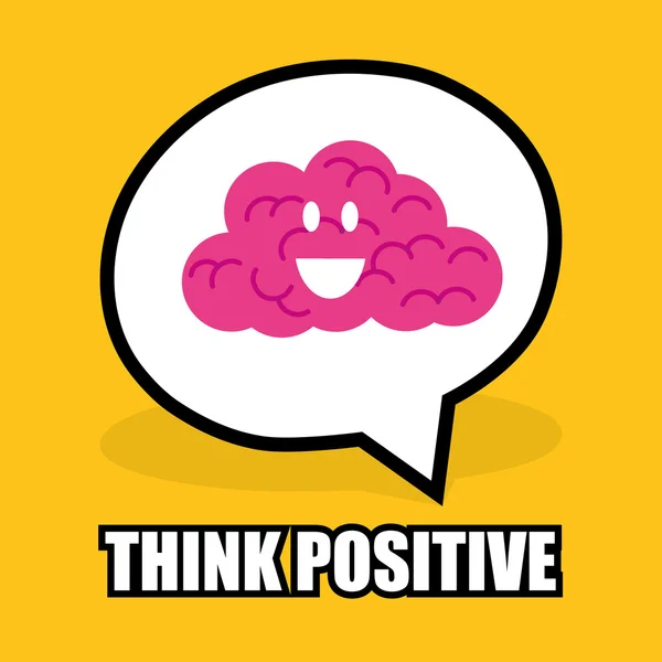 Positives Design denken. — Stockvektor