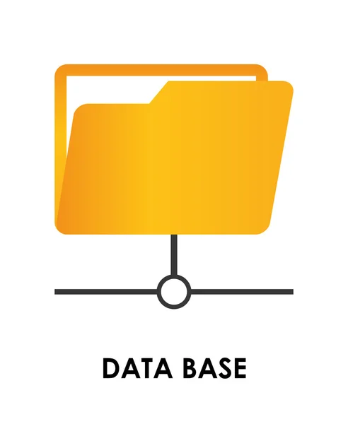 Conception numérique de base de données . — Image vectorielle